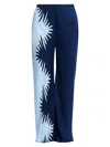 Significant Other Flossie Split-pattern Trousers In Blue