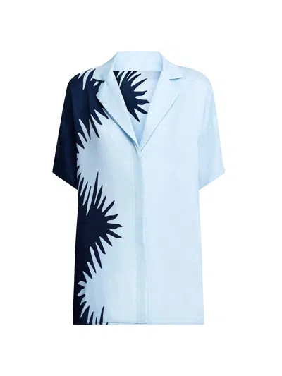 Significant Other Women's Flossie Printed Short-sleeve Shirt In Blue