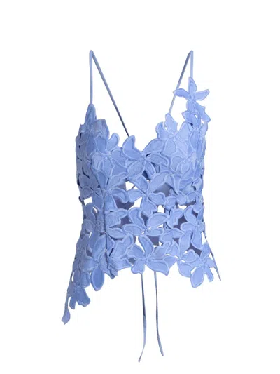 Significant Other Women's Idette Embroidered Lace Top In Blue