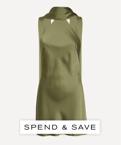 Significant Other Women's Lucile Halter Satin Mini Dress