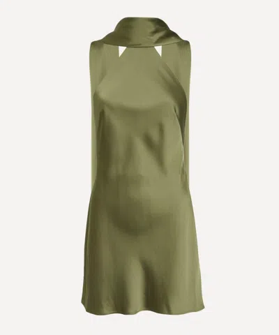 Significant Other Women's Lucile Halter Satin Mini Dress