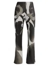 Significant Other Mya Printed Pull-on Pants In Black