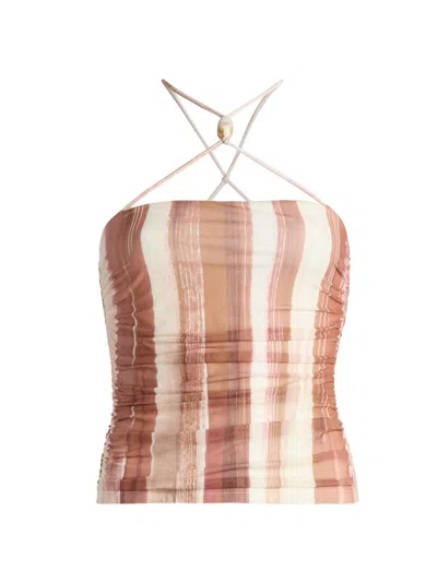 Significant Other Women's Nami Striped Halterneck Top