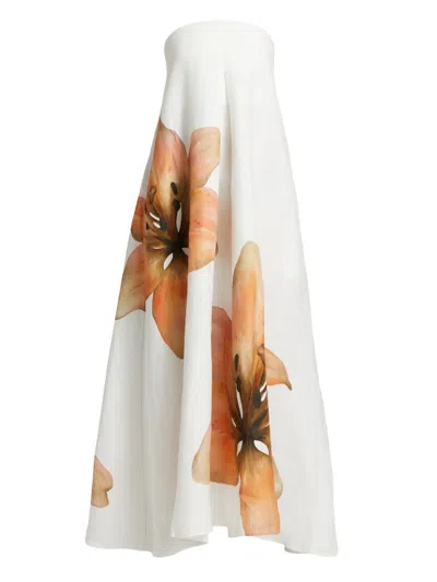 Significant Other Women's Parisa Bandeau Linen A-line Maxi Dress In White