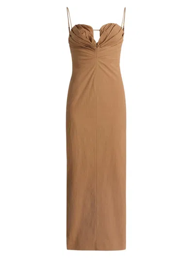 SIGNIFICANT OTHER WOMEN'S QUENTIN SCULPTED STRETCH-COTTON MAXI DRESS