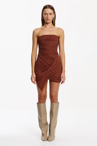 Significant Other Xayah Mini Dress In Brown