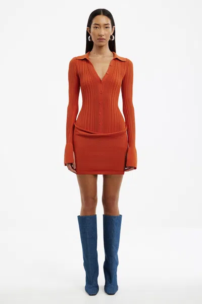 Significant Other Yasmine Mini Dress In Orange