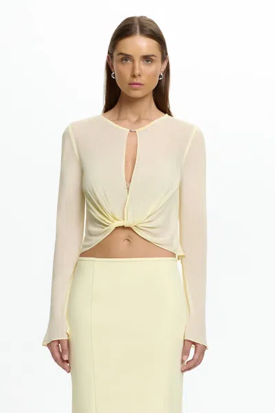 Significant Other Yeirah Long Sleeve Top In Neutral