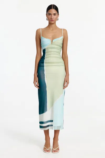 Significant Other Yusra Printed Midi Dress In Multi