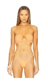 Significant Other Zhara Strapless Top In Apricot