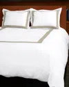 Signoria Firenze Aida King Duvet Cover In White/khaki