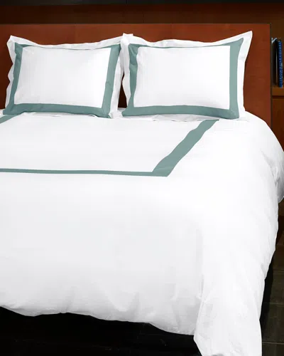 Signoria Firenze Aida King Duvet Cover In White/wilton Blue