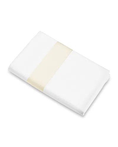 Signoria Firenze Aida Queen Flat Sheet In White/ivory