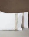 Signoria Firenze Aida Pillowcases Pair In White/pearl