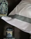 Signoria Firenze Aida Pillowcases Pair In White/wilton Blue