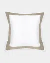 Signoria Firenze Aida European Sham In White/khaki