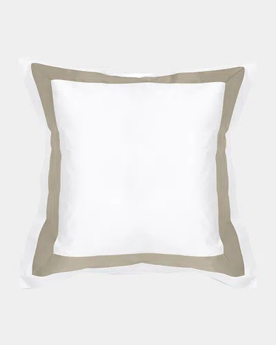Signoria Firenze Aida European Sham In White/khaki