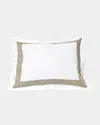 Signoria Firenze Aida Standard Sham In White/khaki