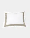 Signoria Firenze Aida King Sham In White/khaki