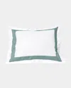 Signoria Firenze Aida King Sham In White/wilton Blue