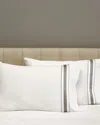 Signoria Firenze Dimora Pillowcases In Pearl/lead Grey