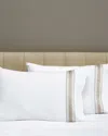 Signoria Firenze Dimora Pillowcases In White/khaki
