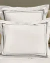 Signoria Firenze Dimora Standard Sham In Pearl/lead Grey