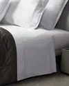 Signoria Firenze Luce King Flat Sheet In White/pearl