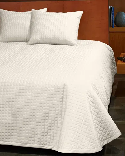 Signoria Firenze Masaccio King Quilted Coverlet In Ivory