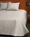 Signoria Firenze Masaccio Queen Quilted Coverlet In Pearl