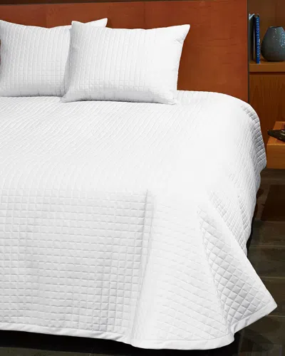 Signoria Firenze Masaccio King Quilted Coverlet In White