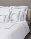 Signoria Firenze Platinum King Flat Sheet In Wilton Blue