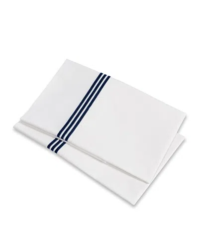Signoria Firenze Platinum Pillowcases In Dark Blue
