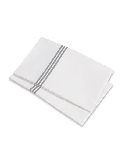 Signoria Firenze Platinum Pillowcases In Silver Moon