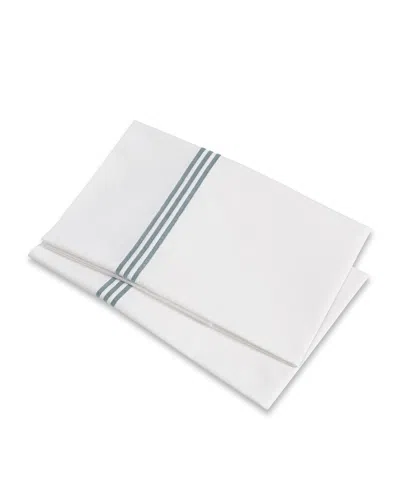 Signoria Firenze Platinum Pillowcases In Wilton Blue