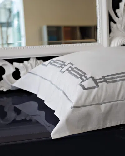 Signoria Firenze Retro King Sham In Lead Grey