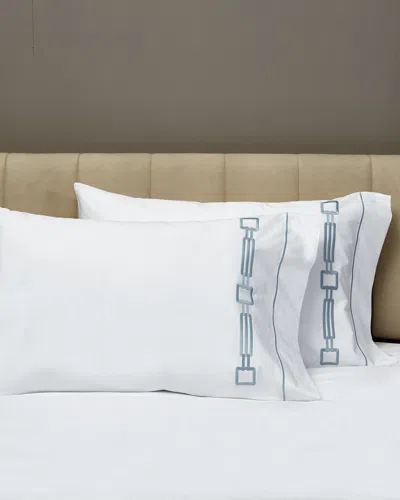 Signoria Firenze Retro Pillowcases, Set Of 2 In Wilton Blue