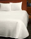 Signoria Firenze Siena King Quilted Coverlet In Ivory
