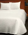 Signoria Firenze Siena Standard Quilted Coverlet In Ivory
