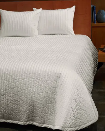 Signoria Firenze Siena King Quilted Coverlet In Pearl