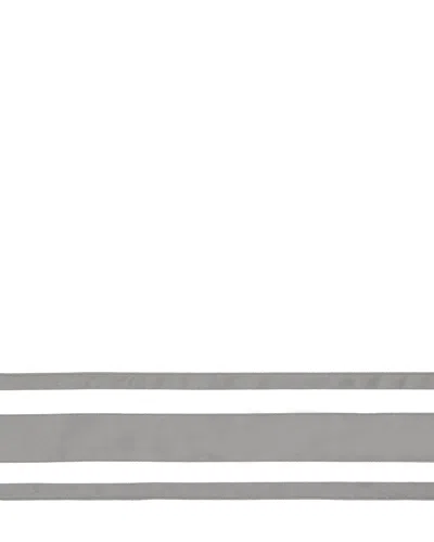 Signoria Firenze Tivoli King Flat Sheet In White/silver Moon