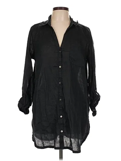 Pre-owned Sigrid Olsen 3/4 Sleeve Blouse In Black