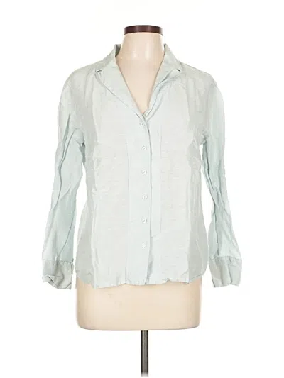 Pre-owned Sigrid Olsen 3/4 Sleeve Blouse In Green