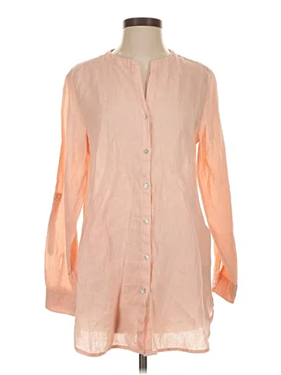 Pre-owned Sigrid Olsen 3/4 Sleeve Blouse In Orange
