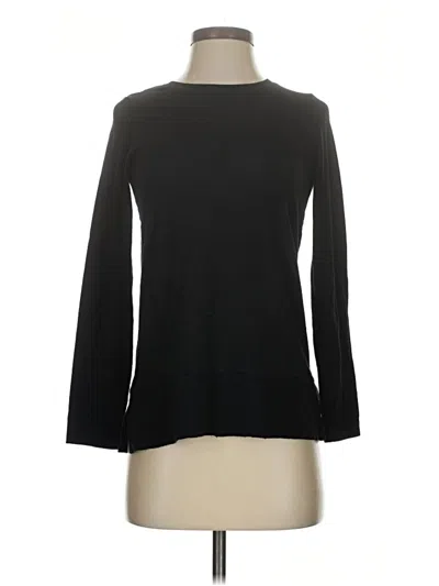 Pre-owned Sigrid Olsen 3/4 Sleeve T-shirt In Black
