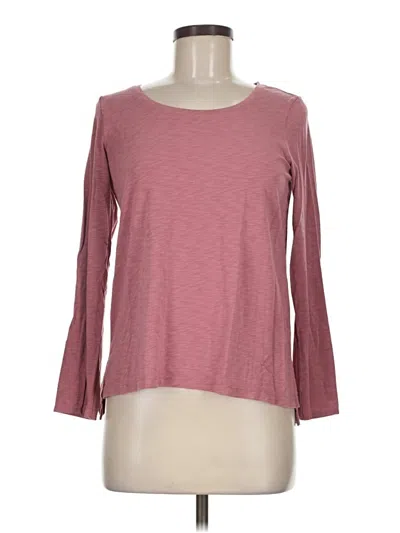 Pre-owned Sigrid Olsen 3/4 Sleeve T-shirt In Pink