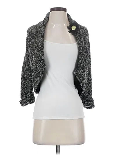 Pre-owned Sigrid Olsen Cardigan Sweater In Gray