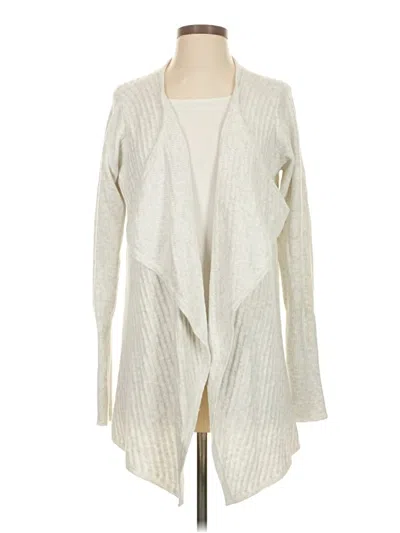 Pre-owned Sigrid Olsen Cardigan Sweater In Ivory