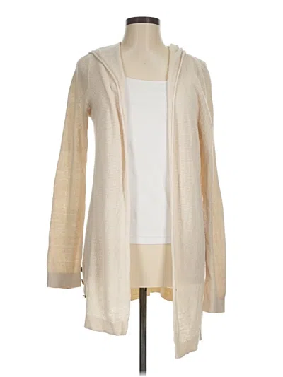 Pre-owned Sigrid Olsen Cardigan Sweater In White
