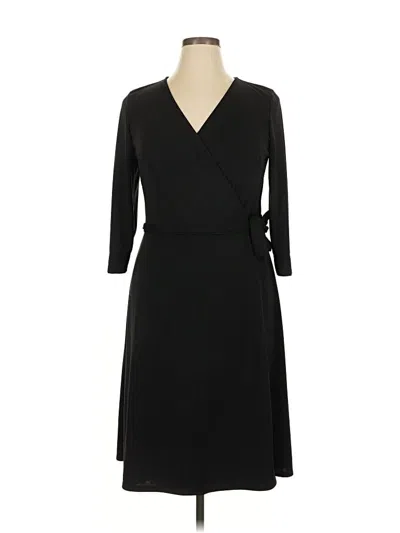 Pre-owned Sigrid Olsen Casual Dress In Black